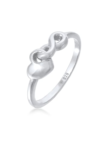 Elli Ring 925 Sterling Silber Herz, Infinity in Silber