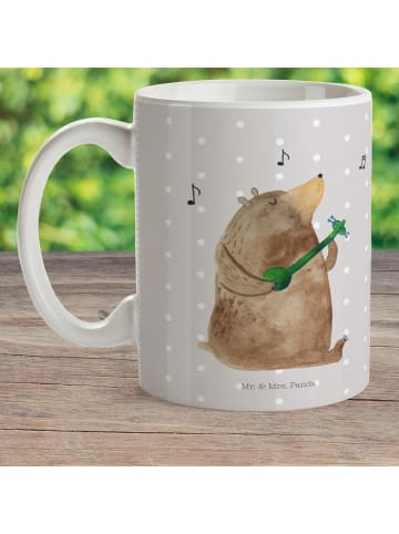 Mr. & Mrs. Panda Trinkbecher Bär Lied ohne Spruch in Grau Pastell