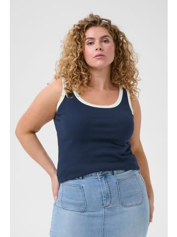 KAFFE curve Jerseytop KCcarina Tight fit in Midnight Marine