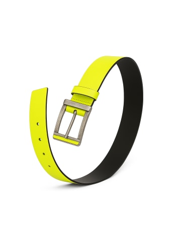 collezione alessandro Ledergürtel " Neon " in gelb