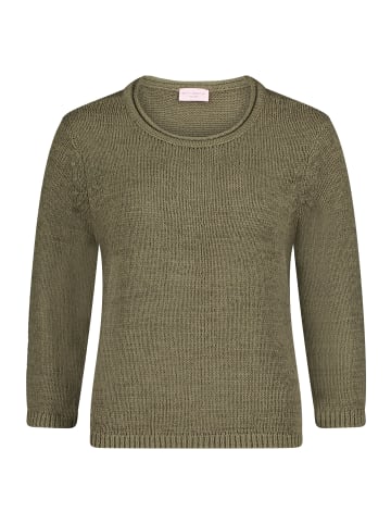 Betty Barclay Strickpullover mit 3/4 Arm in Dusty Olive