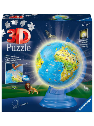 Ravensburger Ravensburger 3D Puzzle 11274 - Kinderglobus mit Licht in deutscher Sprache -...