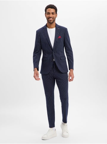 Finshley & Harding London Anzug Brixdon/Hoxdon in marine weiß