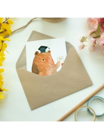 Mr. & Mrs. Panda babykarte Bär Prüfung ohne Spruch in Weiß