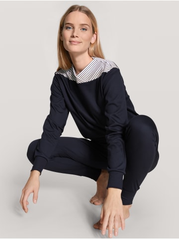 Calida Pyjama in dark lapis blue