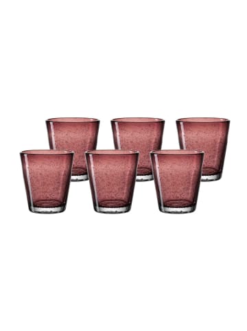 LEONARDO 6er Set Trinkgläser Burano in 330 ml in lila