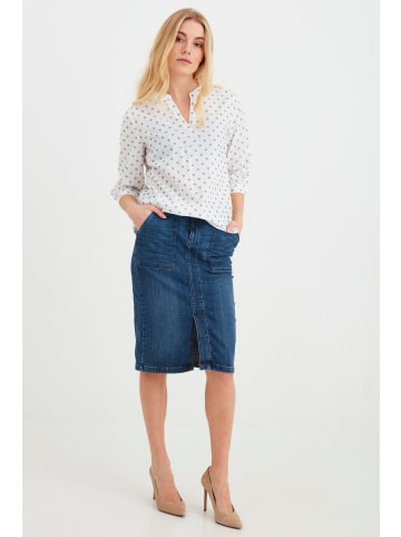 Fransa Langarmbluse FRVADOB 2 Blouse - 20609148  Langarm Bluse mit Muster in blau