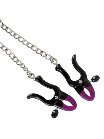 Bad Kitty Nippelklemmen Silicone Nipple Clamps in schwarz