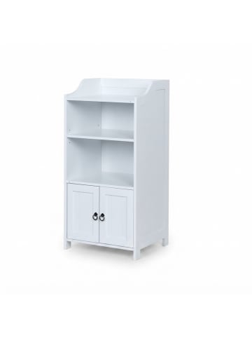 relaxdays Badezimmerschrank in Weiß - (B)40,5 x (H)86 x (T)36 cm