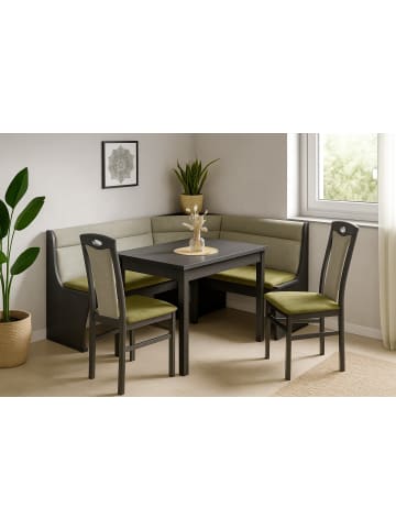 möbel-direkt Eckbankgruppe (4teilig) "Zac" in Schwarz