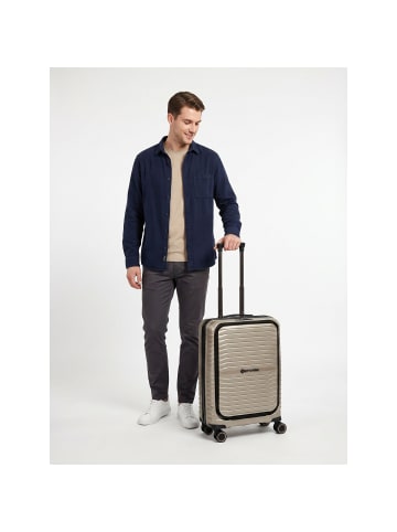 Stratic Bright + 4 Rollen Kabinentrolley 55 cm Laptopfach in champagne