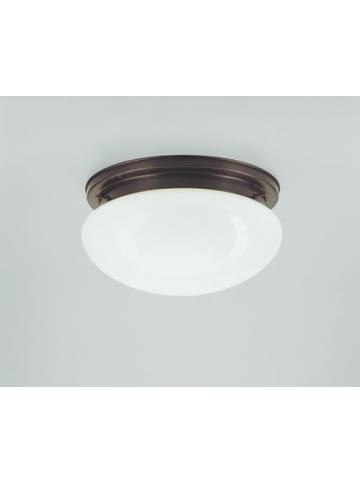 Licht-Erlebnisse Deckenlampe Ø 30 x (H)15 cm in Antik Weiß