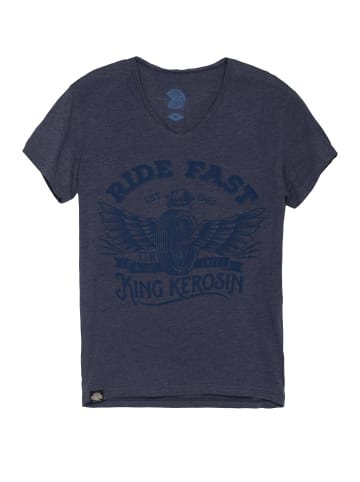 King Kerosin T-Shirt in Blau