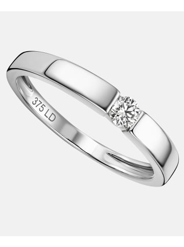 Diamant L'éternel Ring aus 375 Weißgold mit 0.1 Karat Diamant