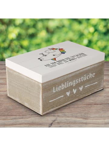 Mr. & Mrs. Panda Dekokiste Einhorn Blümchentail mit Spruch in Weiß