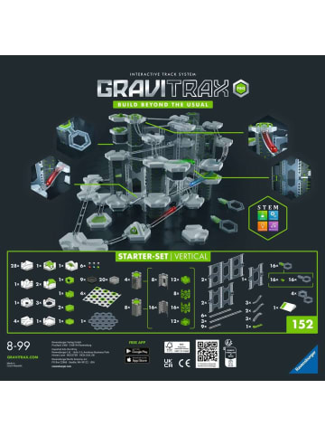 Ravensburger Konstruktionsspiel GraviTrax PRO Starter-Set Vertical 8-99 Jahre in bunt