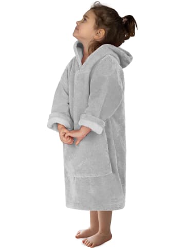 normani Kinder langarm Poncho 2-5 Jahre Pichilemu in Grau