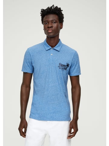 s.Oliver Polo-Shirt kurzarm in Blau-mehrfarbig