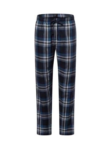 Schiesser Pyjamahose Mix + Relax in marine blau - 0001