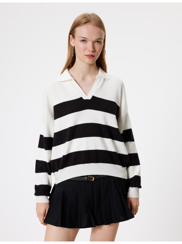 KOTON Sweater in Ekru Gestreift