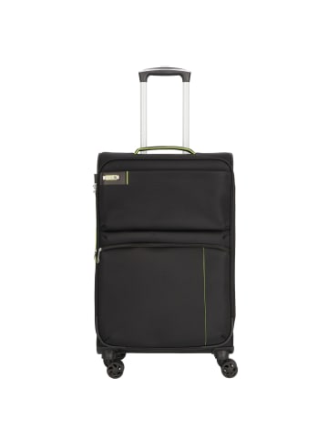 D&N Travel Line 6704 4-Rollen Trolley 65 cm in schwarz
