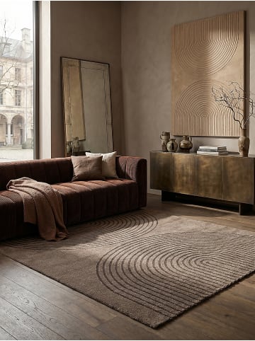 KADIMA DESIGN Teppichläufer Geometrisch pflegeleicht Wohnzimmer Schlafzimmer Flur in Braun