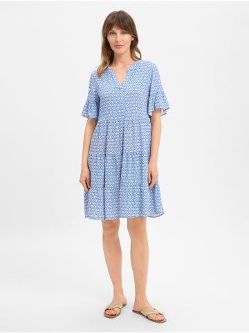 Marie Lund Stufenkleid Sanna in indigo weiß - 0001