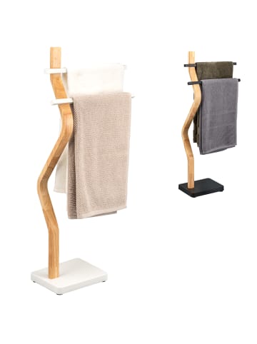 eluno Stand-Handtuchhalter freistehend ca. 37 x 85,5 x 18 cm (B/H/T)
