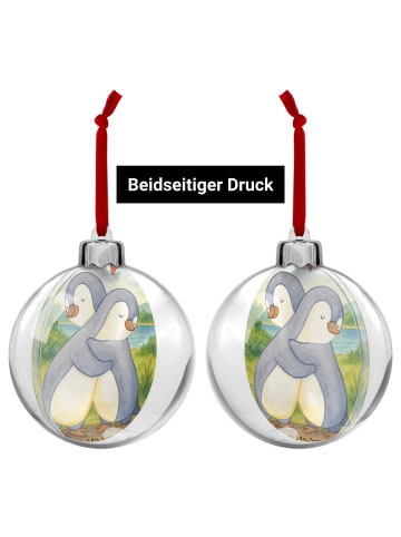 Mr. & Mrs. Panda Weihnachtsschmuck Pinguine Kuscheln Design ohne... in Weiß