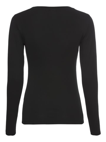 Kangaroos Langarmshirt in schwarz