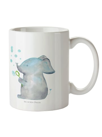 Mr. & Mrs. Panda Tasse Elefant Seifenblasen ohne Spruch in Weiß