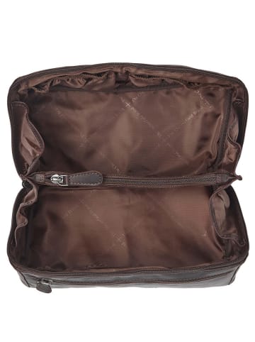 The Chesterfield Brand Elmia - Kulturbeutel 24 cm (schwarz) in braun