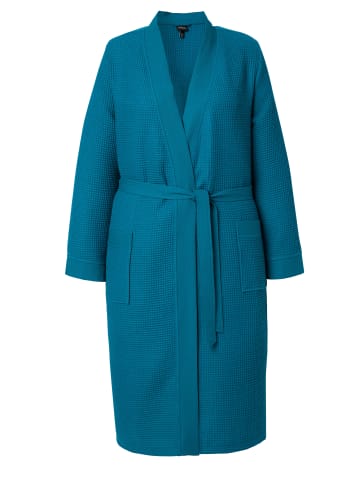 Ulla Popken Bademantel in kräftiges petrol