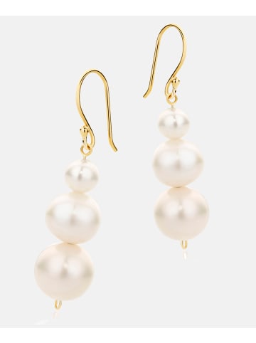 Diamant L'éternel Ohrringe aus 585 Gelbgold mit Perle