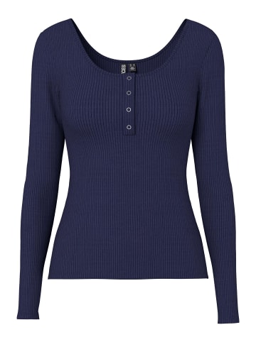 Pieces Oberteil mit langen Ärmeln in Maritime Blue