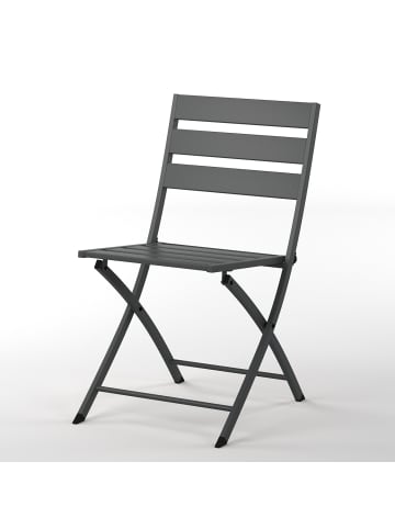 home24 Klappstuhl Kovo 2er-Set in Anthrazit