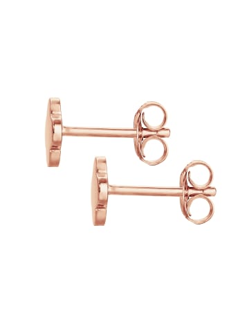 Elli Ohrringe 925 Sterling Silber Kleeblatt, Geo in Rosegold