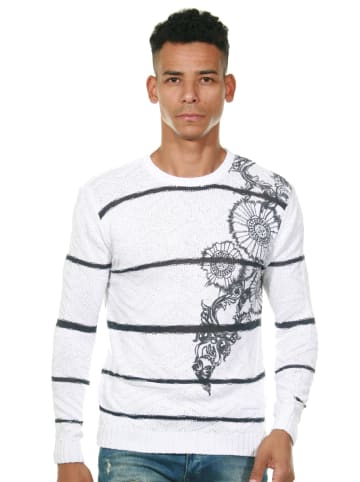 FIOCEO Pullover in weiss