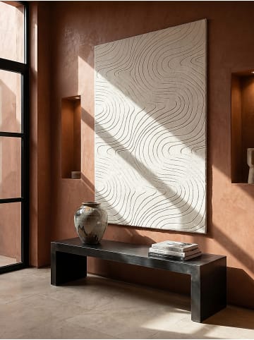 KADIMA DESIGN Teppich Kurzflor Abstrakt rutschhemmend pflegeleicht Wohnzimmer Flur in Creme
