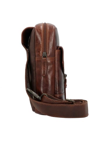 Greenburry Rugged Umhängetasche Leder 19 cm brown