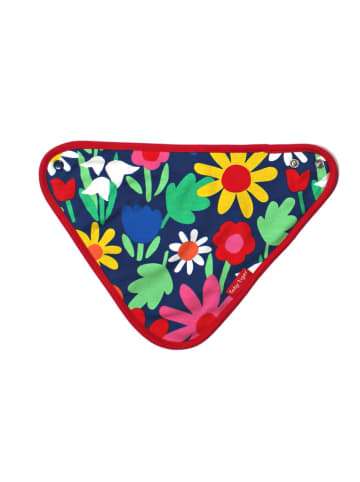 Toby Tiger Dreieckstuch mit Blumen Print in bunt