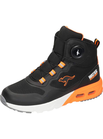 Kangaroos Freizeit Stiefel in jet black/neon orange