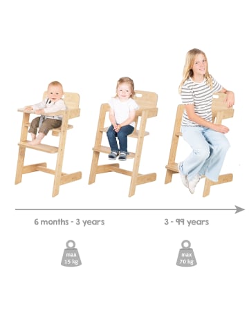 roba Babyhochstuhl 'Nature Up' - Mitwachsend - FSC®-zertifiziert - Natur