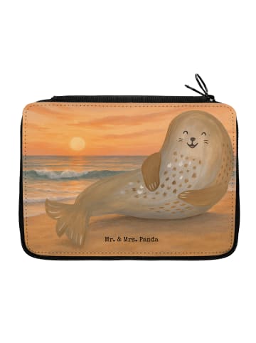 Mr. & Mrs. Panda Federmappe Robbe Lachen Design ohne Spruch in Weiß