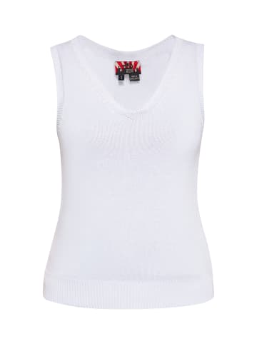 myMo ROCKS Damen Pullunder in Weiss