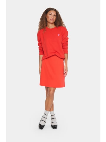 SAINT TROPEZ Rock KaileenSZ Gerade Passform in Flame Scarlet