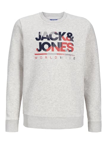 JACK & JONES Junior Sweatshirt in White Melange