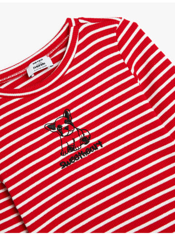 KOTON T-shirt in Rot Gestreift