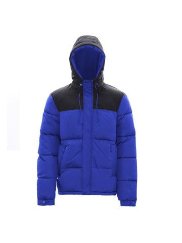 VINAJA Men Wattierte Steppjacke in Kobalt Schwarz