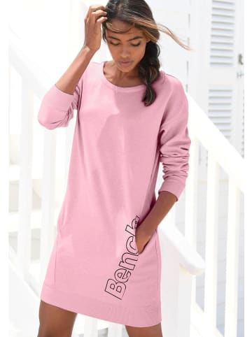 Bench Sweatkleid in rosa-schwarz